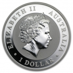 Серебряная монета Австралии 1 доллар "Коала" 31,1 г. 2011г.